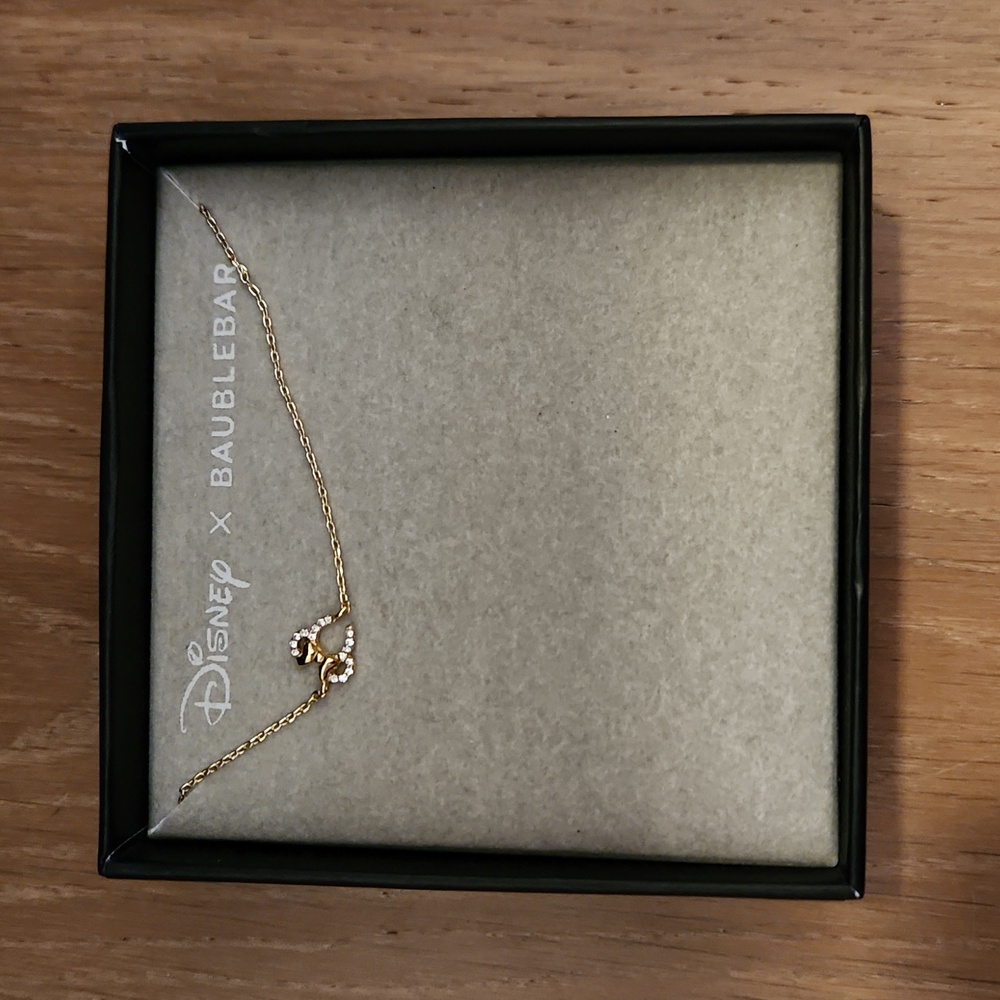 Disney x BAUBLEBAR | Asymmetrical Minnie Necklace new in the box.